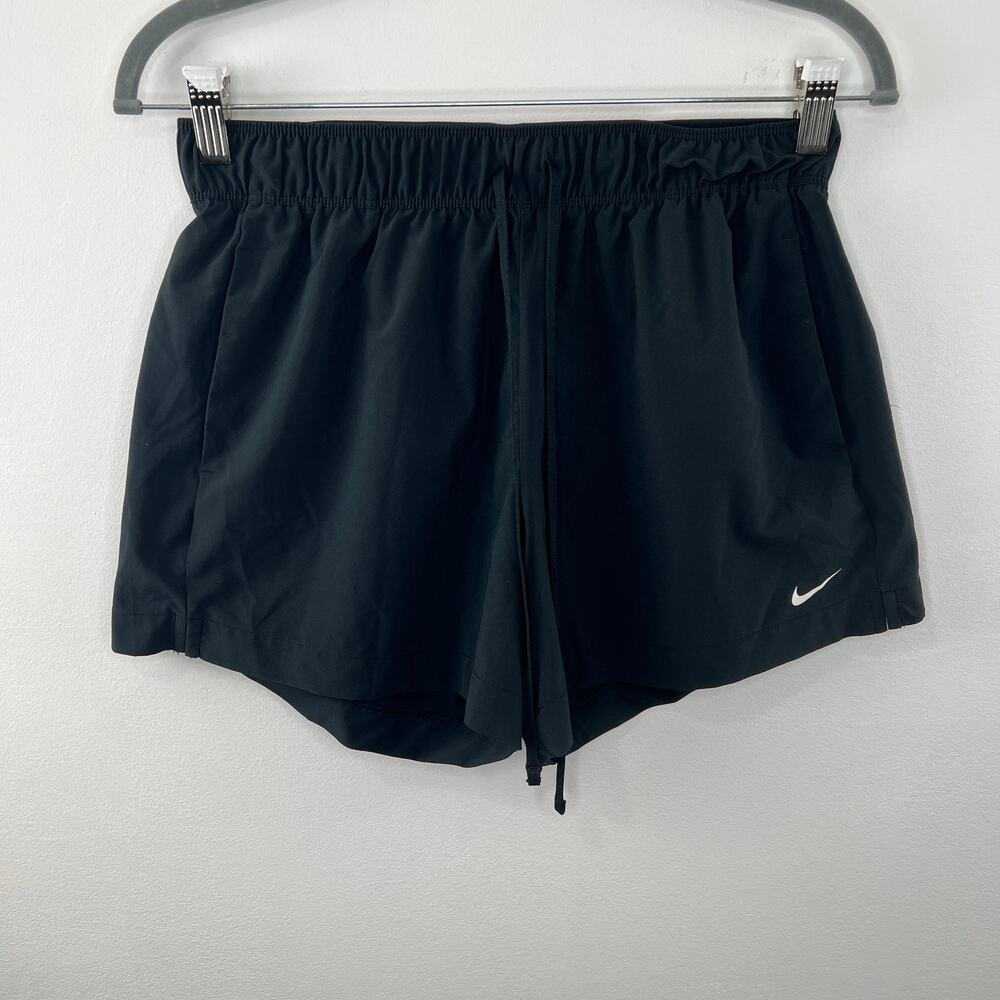 NIKE Women's Black Elastic Drawstring Waist Dri-Fit Attack Training Shorts Sz S